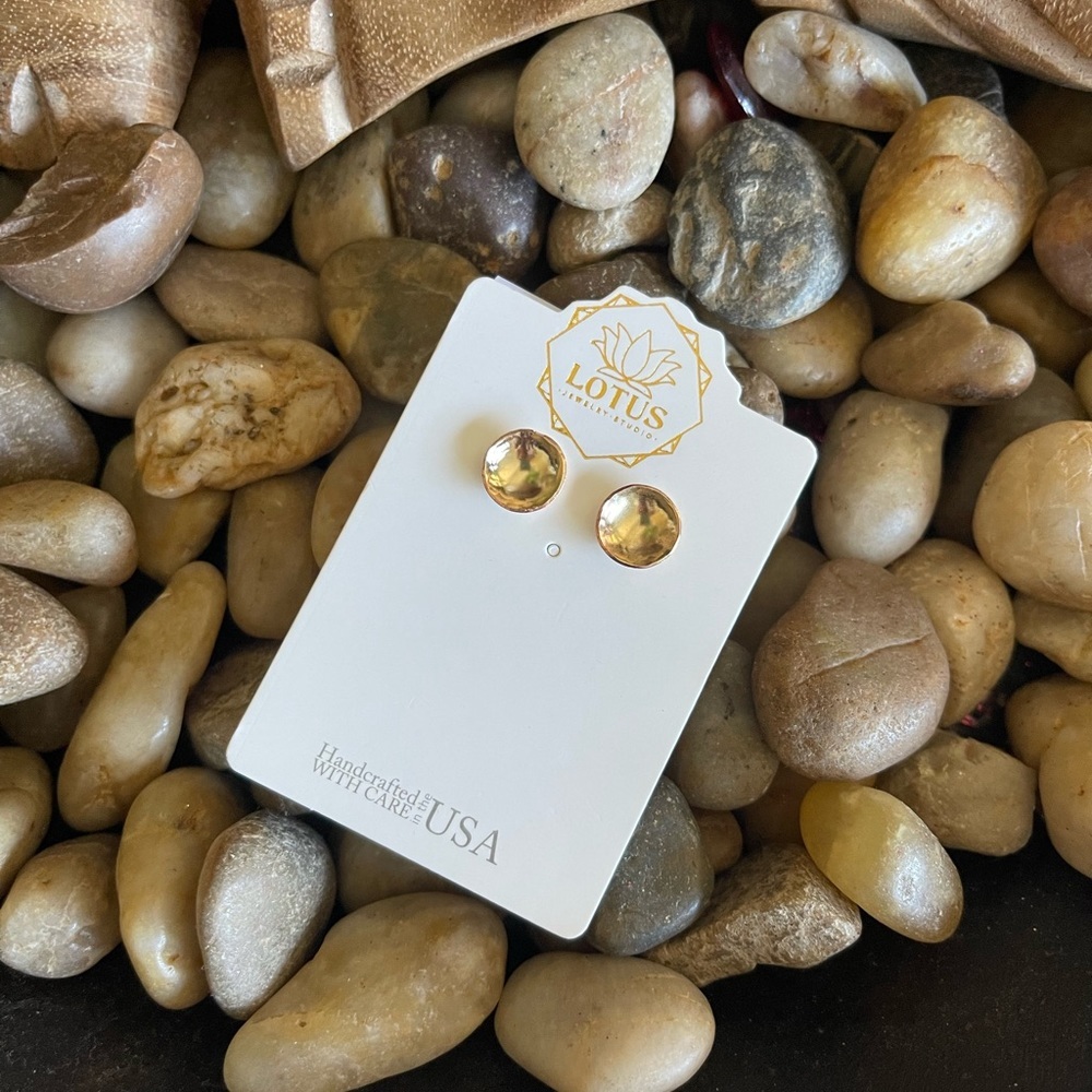 Gold Tidepool Earrings - Lotus Jewelry Studio